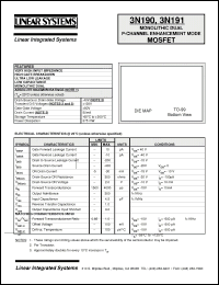 Click here to download 3N191 Datasheet