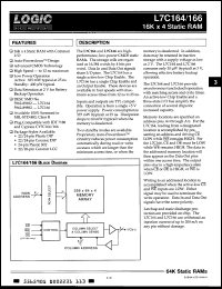 Click here to download L7C164KM25 Datasheet