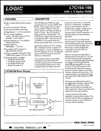 Click here to download L7C194KM20 Datasheet