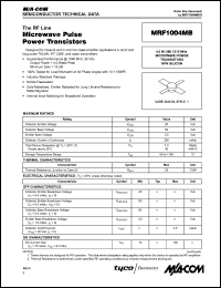 Click here to download MRF1004MB Datasheet