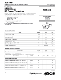 Click here to download MRF428 Datasheet