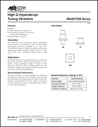 Click here to download MA4ST561-134 Datasheet