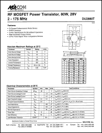 Click here to download DU2880 Datasheet