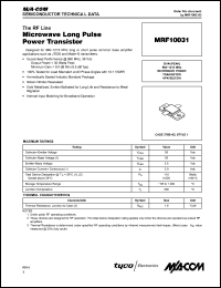 Click here to download MRF10031 Datasheet