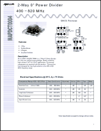 Click here to download MAPDCT0004 Datasheet