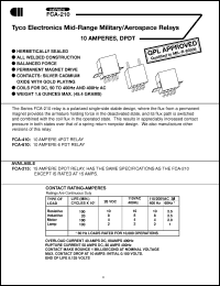 Click here to download FCA-210-AY4 Datasheet