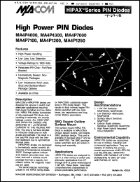 Click here to download MA4P4010B Datasheet