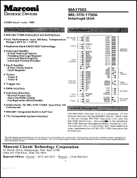 Click here to download MAR17503FB9 Datasheet