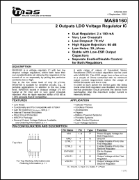 Click here to download MAS9160ASMH-T Datasheet