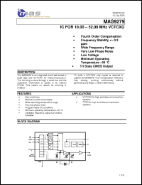 Click here to download MAS9279A1HH06 Datasheet