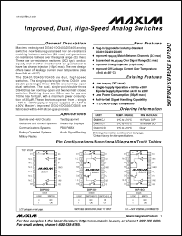 Click here to download DG401DY+ Datasheet