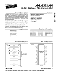 Click here to download MAX1160ACPI Datasheet