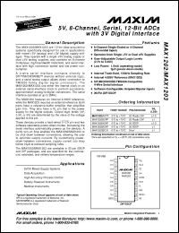 Click here to download MAX1203BCAP+ Datasheet