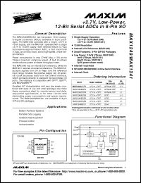 Click here to download MAX1240ACPA+ Datasheet