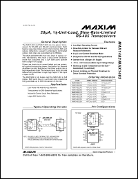 Click here to download MAX1483CSA+ Datasheet