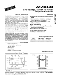 Click here to download MAX2470EUT-T Datasheet