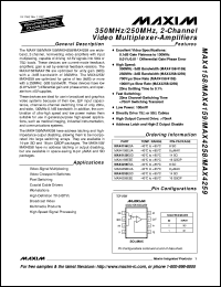 Click here to download MAX4274BEESA Datasheet