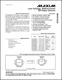 Click here to download MAX4540EWP Datasheet