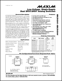 Click here to download MAX4554ESE-T Datasheet