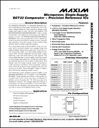 Click here to download MAX933CUA+ Datasheet