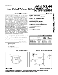 Click here to download MAX1927REUB+T Datasheet