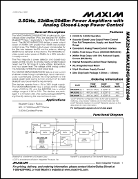 Click here to download MAX2245EBL Datasheet