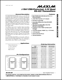 Click here to download MAX3030ECUE Datasheet