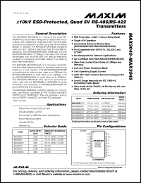 Click here to download MAX3040EUE Datasheet