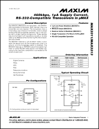 Click here to download MAX3311CUB+ Datasheet