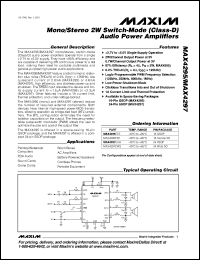 Click here to download MAX4297EAG Datasheet