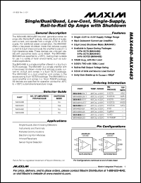 Click here to download MAX4481AUT+ Datasheet