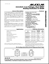 Click here to download MAX4685EBC-T Datasheet