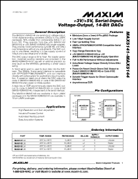 Click here to download MAX5143EUA Datasheet