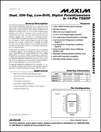 Click here to download MAX5414EUD+ Datasheet