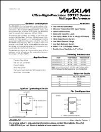 Click here to download MAX6033CAUT30 Datasheet