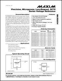 Click here to download MAX6034AEXR30+ Datasheet