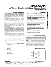 Click here to download MAX6444US23L-T Datasheet