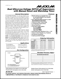 Click here to download MAX6831TGUT-T Datasheet