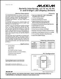 Click here to download MAX6950CEE Datasheet