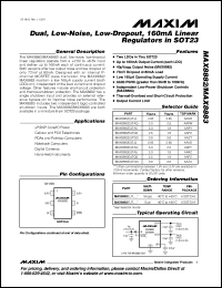 Click here to download MAX8883EUTAQ Datasheet