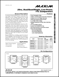 Click here to download MAX9109EXT+ Datasheet