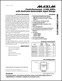 Click here to download MAX1273CPA Datasheet