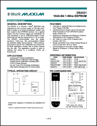 Click here to download DS2431X Datasheet