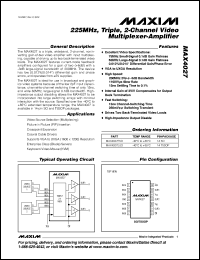 Click here to download MAX4027ESD+ Datasheet