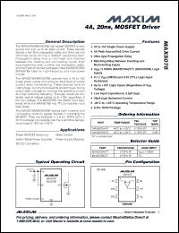 Click here to download MAX5078AATT Datasheet