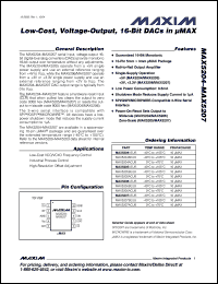 Click here to download MAX5206ACUB Datasheet