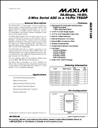 Click here to download MAX1169BCUD Datasheet