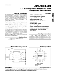 Click here to download MAX1906XEEE Datasheet