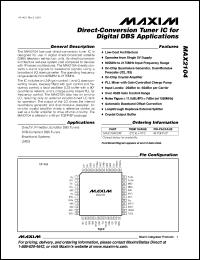 Click here to download MAX2104 Datasheet