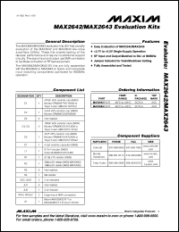 Click here to download MAX2642EVKIT Datasheet